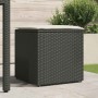 Caja de cojines Negro 50 x 50 x 50 cm ratán sintético