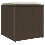 Caja de cojines Marrón 50 x 50 x 50 cm ratán sintético