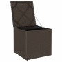 Caja de cojines Marrón 50 x 50 x 50 cm ratán sintético