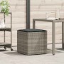 Caja de cojines Gris 50 x 50 x 50 cm ratán sintético