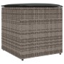 Caja de cojines Gris 50 x 50 x 50 cm ratán sintético