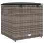 Caja de cojines Gris 50 x 50 x 50 cm ratán sintético
