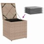 Caja de cojines Beige 50 x 50 x 50 cm ratán sintético
