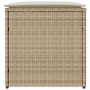 Caja de cojines Beige 50 x 50 x 50 cm ratán sintético
