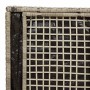 Caja de cojines Gris claro 50 x 50 x 50 cm ratán sintético