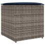 Caja de cojines Gris 50 x 50 x 50 cm ratán sintético