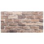 Paneles de pared 3D 10 unidades EPS marrón 100x50 cm