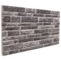 Paneles de pared 3D 10 unidades EPS gris antracita 100x50 cm