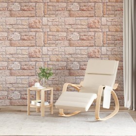 Paneles de pared 3D 10 unidades EPS marrón 100x50 cm