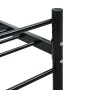 Estructura cama con cabecero sin colchón metal negro 140x200 cm
