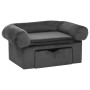 Hundesofa mit Schublade aus dunkelgrauem Plüsch 75x50x38 cm von vidaXL, Betten für Hunde - Ref: Foro24-171079, Preis: 104,37 ...