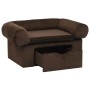 Hundesofa mit brauner Plüschschublade 75x50x38 cm von vidaXL, Betten für Hunde - Ref: Foro24-171077, Preis: 112,06 €, Rabatt: %