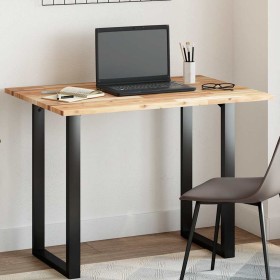 Tablero de mesa rectangular madera maciza de acacia 100x70x2 cm Tablero de mesa rectangular madera maciza de acacia 100x70x2 cm