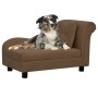 Hundesofa mit braunem Plüschkissen 83x44x44 cm von vidaXL, Betten für Hunde - Ref: Foro24-171101, Preis: 138,62 €, Rabatt: %