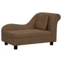Dog sofa with plush brown pillow 83x44x44 cm by vidaXL, Beds for dogs - Ref: Foro24-171101, Price: 138,62 €, Discount: %