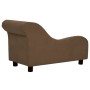 Dog sofa with plush brown pillow 83x44x44 cm by vidaXL, Beds for dogs - Ref: Foro24-171101, Price: 138,62 €, Discount: %