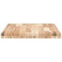 Tablero de mesa rectangular madera maciza acacia 140x50x4 cm en Tableros para mesas | Comprar online en Foro24