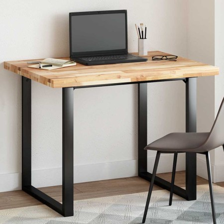 Tablero de mesa rectangular madera maciza acacia 100x80x4 cm en Tableros para mesas | Comprar online en Foro24