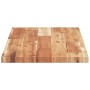 Tablero de mesa rectangular madera maciza acacia 80x30x2 cm