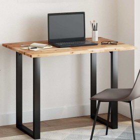 Tablero de mesa rectangular madera maciza de acacia 100x70x2 cm Tablero de mesa rectangular madera maciza de acacia 100x70x2 cm