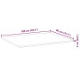 Tablero de mesa rectangular madera maciza de acacia 100x80x2 cm en Tableros para mesas | Comprar online en Foro24