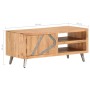 Mesa de centro de madera maciza de acacia 90x45x40cm