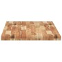 Tablero de mesa rectangular madera maciza acacia 140x60x4 cm