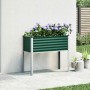 Jardinera de jardín verde 100x45x90 cm acero en Maceteros y jardineras | Comprar online en Foro24