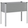 Jardinera de acero gris 100x45x90 cm en Maceteros y jardineras | Comprar online en Foro24