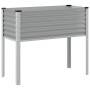 Jardinera de acero gris 100x45x90 cm en Maceteros y jardineras | Comprar online en Foro24