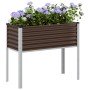Jardinera de acero marrón 100x45x90 cm en Maceteros y jardineras | Comprar online en Foro24