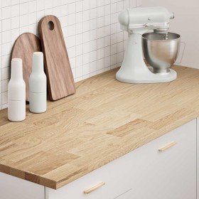 Encimera de cocina rectangular madera maciza roble Encimera de cocina rectangular madera maciza roble