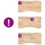 Tablero escritorio rectangular madera maciza roble sin tratar en Tableros para mesas | Comprar online en Foro24