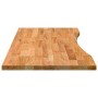 Tablero escritorio rectangular madera maciza roble marrón claro en Tableros para mesas | Comprar online en Foro24