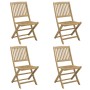 Sillas de jardín plegables 4 uds madera acacia 57x49x90 cm