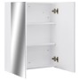 323607 Badezimmerspiegelschrank Weiß 60x15x75 cm MDF von vidaXL, Badezimmerwaschtische - Ref: Foro24-323607, Preis: 142,53 €,...