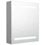 Armario de baño con espejo LED gris hormigón 50x14x60 cm de vidaXL, Tocadores de baño - Ref: Foro24-326479, Precio: 114,26 €,...