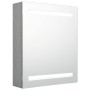 Bathroom cabinet with LED mirror concrete gray 50x14x60 cm by vidaXL, bathroom vanities - Ref: Foro24-326479, Price: 116,44 €...