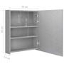 Bathroom cabinet with LED mirror concrete gray 50x14x60 cm by vidaXL, bathroom vanities - Ref: Foro24-326479, Price: 116,44 €...
