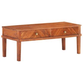 Mueble para TV de madera maciza de acacia 110x40x41 cm Mueble para TV de madera maciza de acacia 110x40x41 cm