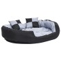 Cojín para perro reversible y lavable gris y negro 110x80x23 cm de vidaXL, Camas para perros - Ref: Foro24-171209, Precio: 57...