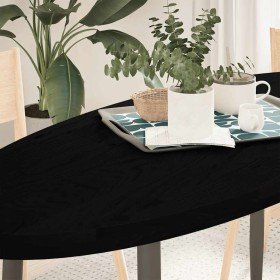 Tablero de mesa ovalado madera maciza de roble 140x60x4 cm Tablero de mesa ovalado madera maciza de roble 140x60x4 cm
