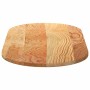 Tablero de mesa ovalado madera maciza de roble 100x50x2 cm