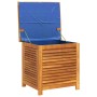 Caja de almacenaje de jardín madera maciza acacia 60x50x56 cm