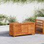 Caja de almacenaje de jardín madera maciza acacia 113x50x56 cm