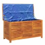 Caja de almacenaje de jardín madera maciza acacia 113x50x56 cm