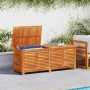 Caja de almacenaje de jardín madera maciza acacia 150x50x56 cm