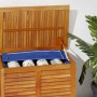 Caja de almacenaje de jardín madera maciza acacia 150x50x56 cm