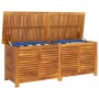 Caja de almacenaje de jardín madera maciza acacia 150x50x56 cm