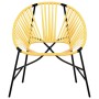 Juego de sillas de jardín 3uds ratán sintético negro y amarillo en Sillas de jardín | Comprar online en Foro24